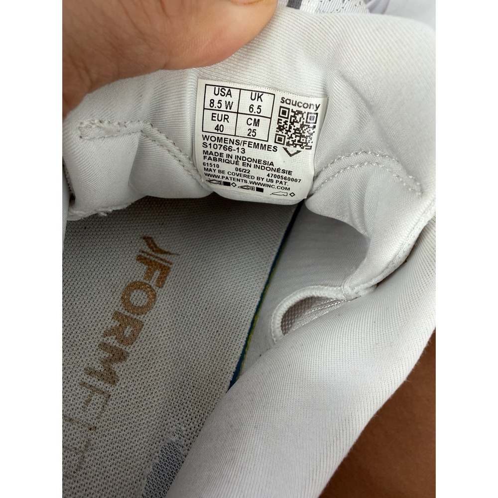 SAUCONY Echelon Womens White Running Walking Sneakers Shoe Size 8.5W - Picture 9 of 10